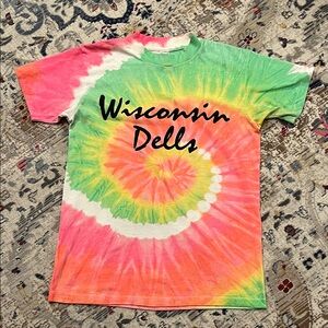 Vintage Single Stitch Tie-Dye Wisconsin Dells T-Shirt